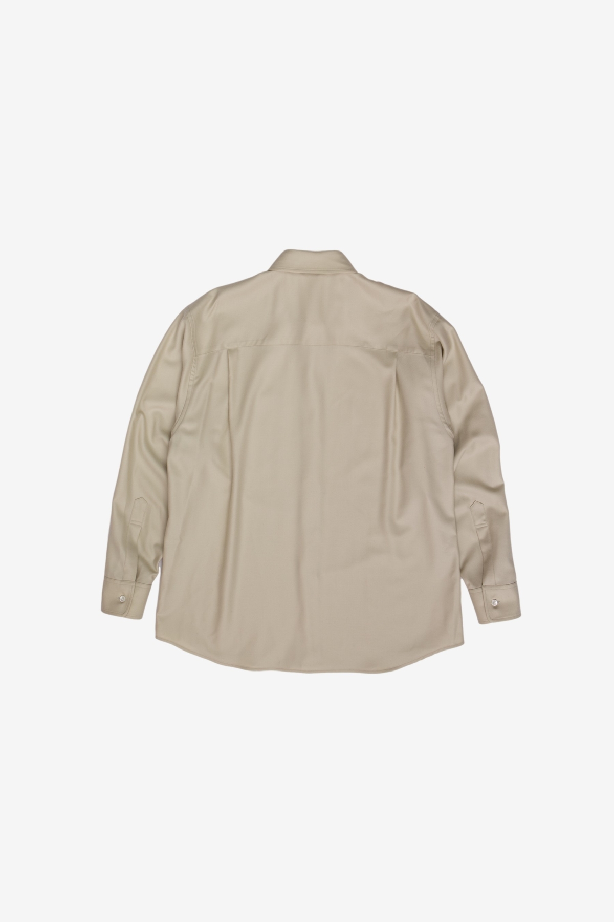 Auralee Super Light Wool Shirt - Light Khaki | Garmentory