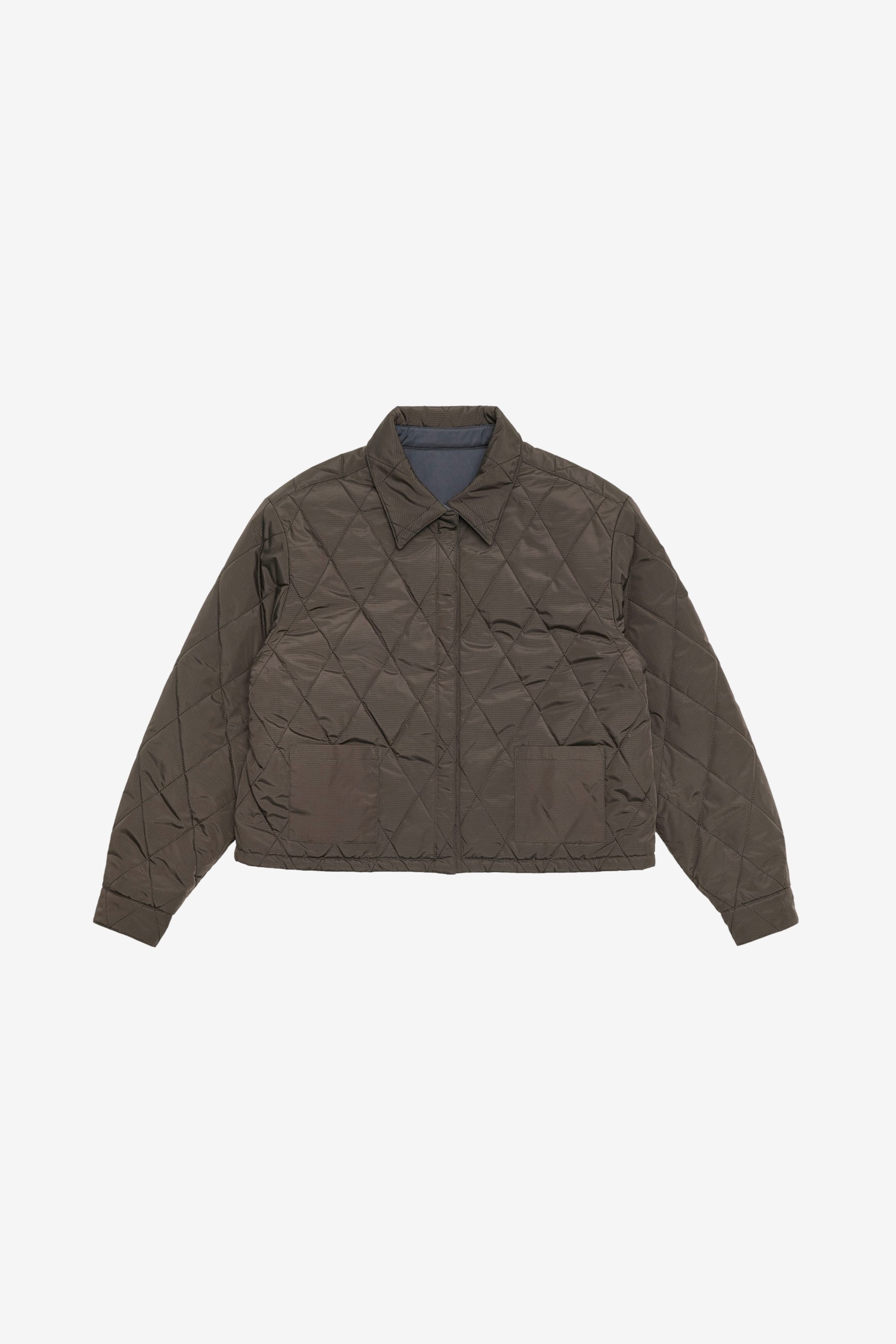 【AMOMENTO】23fw STRIPE REVERSIBLE PADDED SHIRT Stripe Reversible Padded Shirt | Garmentory