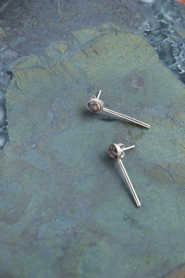 Quarry Annika Up Earrings - White Bronze