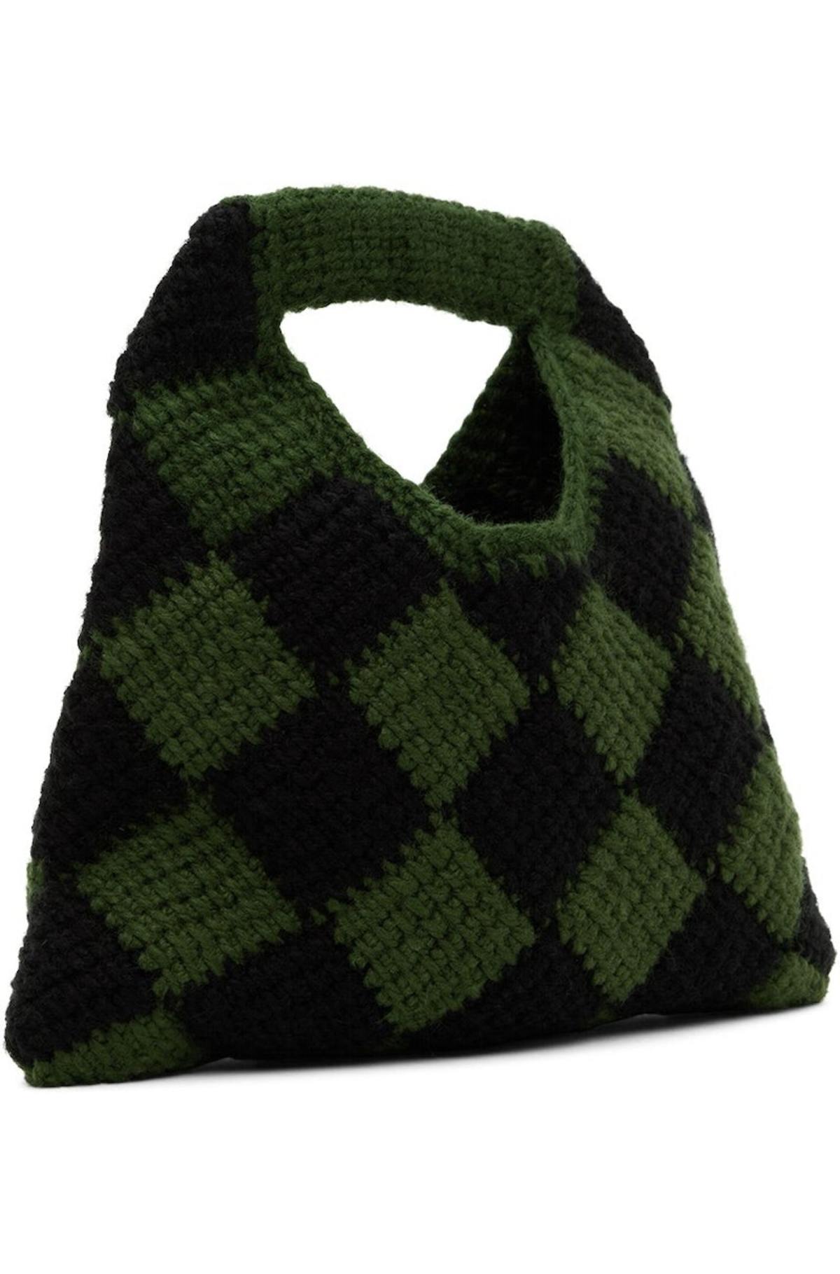マルニ Diamond Crochet Bag MARNI KIDS MARNI Girls Diamond Crochet Bag in Blue (25cm