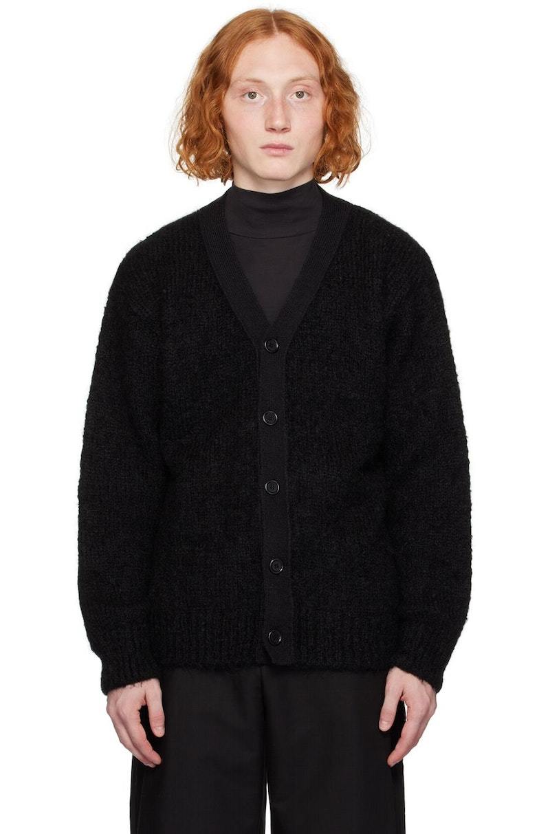 AMOMENTO】GRANDPA CARDIGAN (Black)