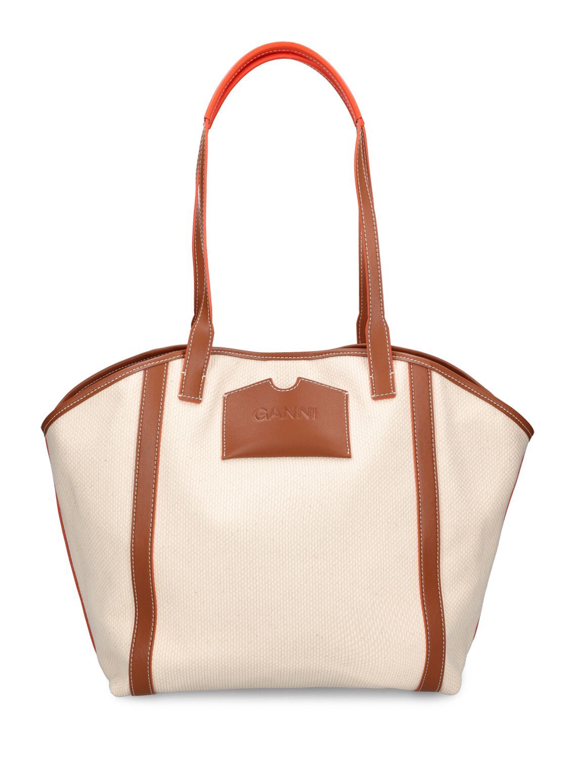 【送料&関税込】Ganni Large Tote Bag With Logo 送料&関税込】Ganni Large Tote Bag With Logo (Ganni/トート