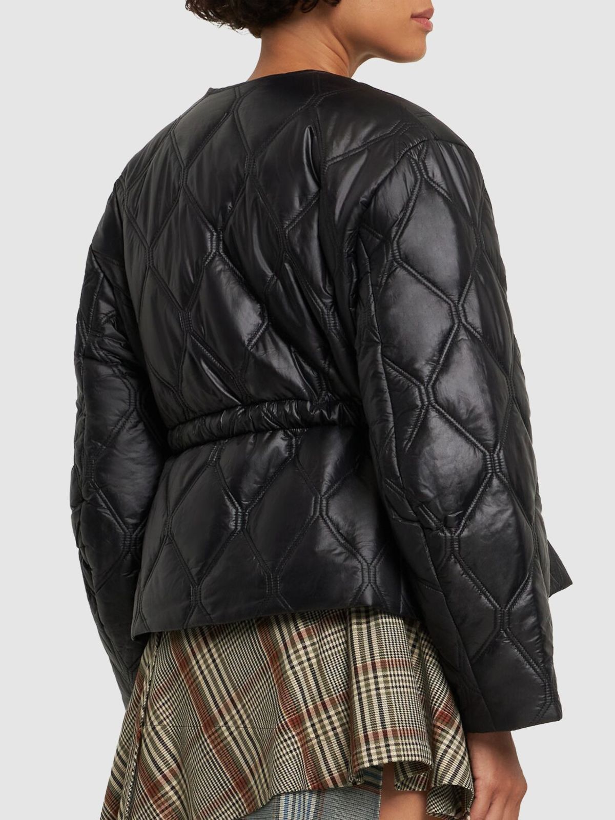 ganni-shiny-quilted-nylon-jacket-black-garmentory