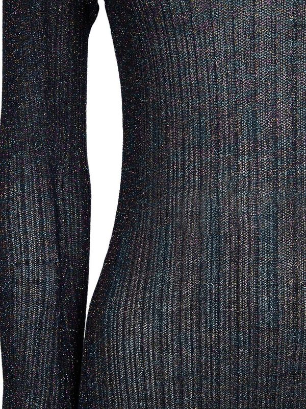 Sparkle Rib Knit Long Sleeve Maxi Dress | Garmentory