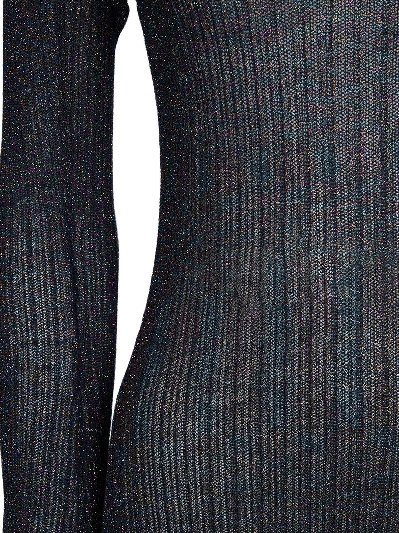 GANNI Sparkle Rib Maxi Dress ラメ ロングワンピース GANNI Sparkle Rib Maxi Dress ラメ ロングワンピース GANNI