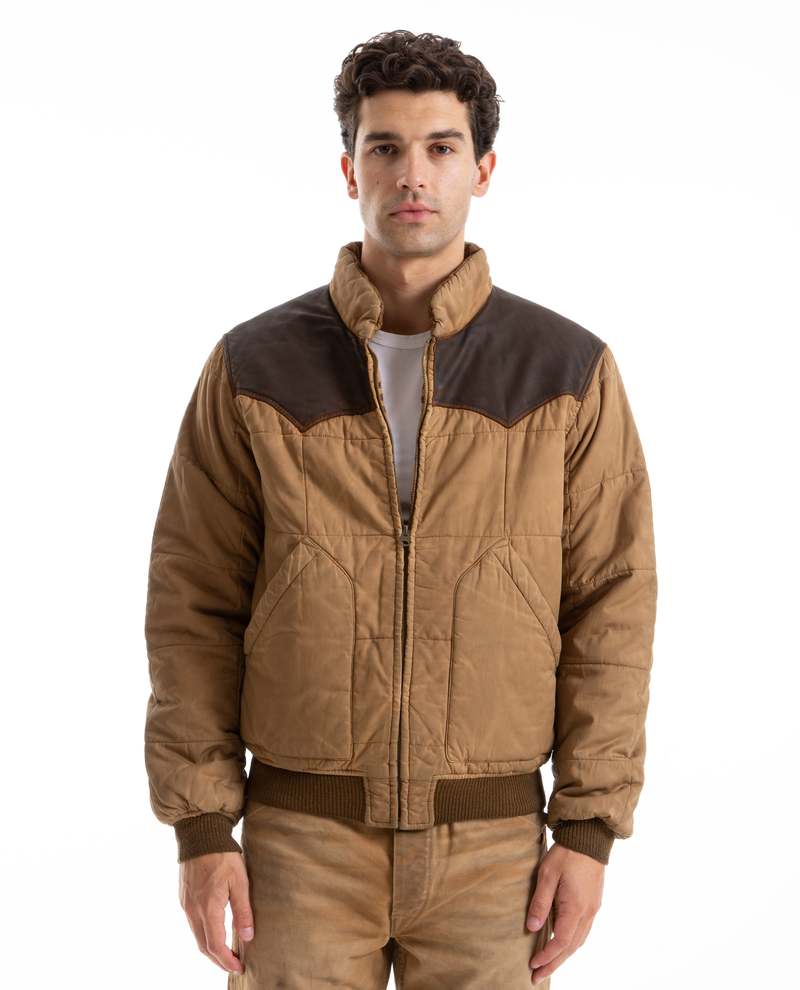 RRL Breckenridge Quilted Bomber Tan