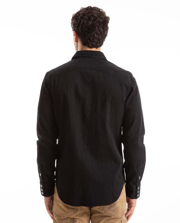 RRL Denim Sawtooth Western Shirt | Garmentory