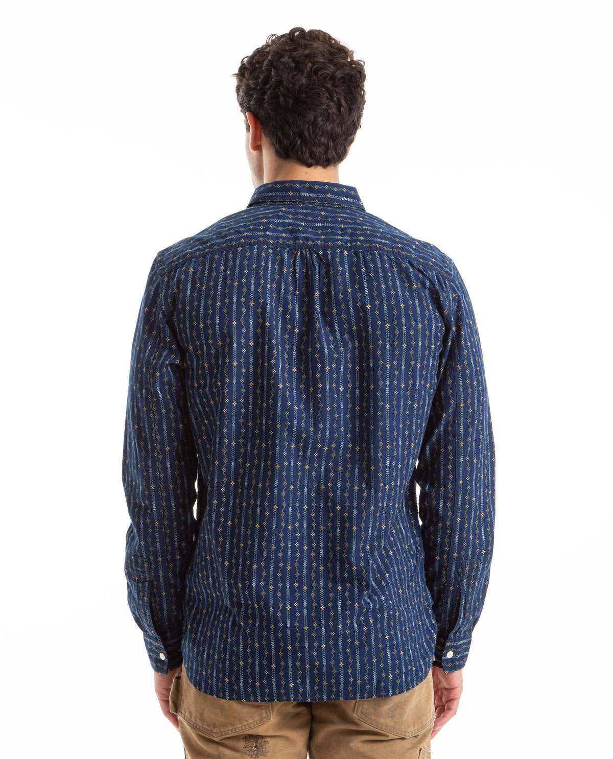 RRL Woven Workshirt - Indigo Print | Garmentory
