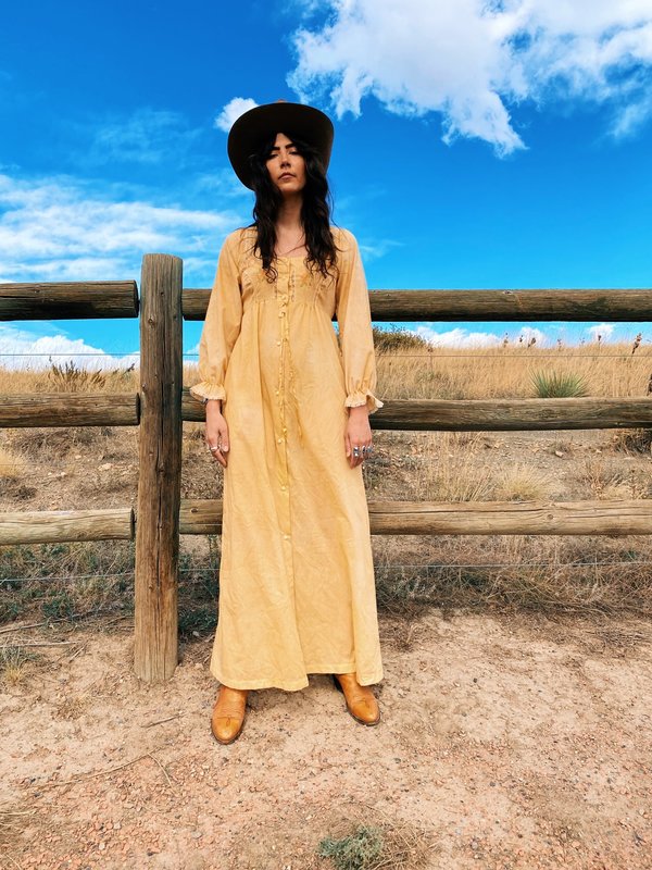 VIntage 1970 HONEYSUCKLE PRAIRIE Nightgown DRESS  XS/S | Garmentory