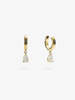 Gold Drop Earrings - Julia Earrings - Thumbnail 1