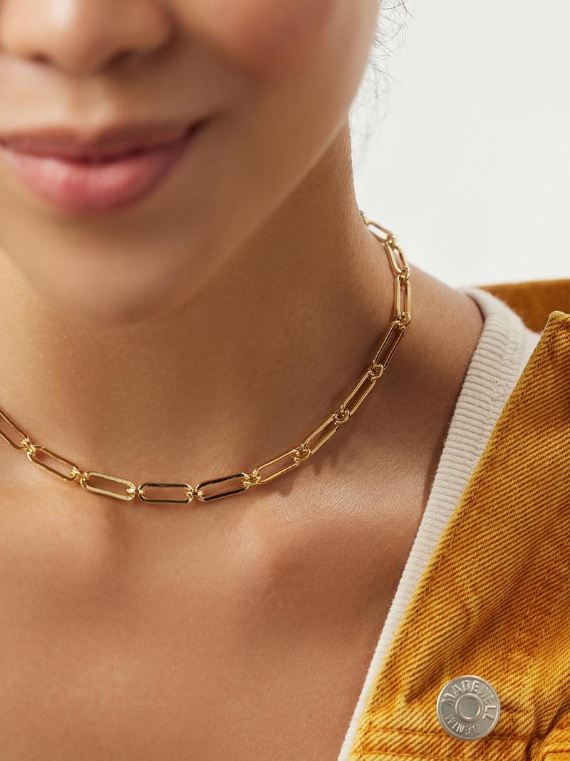 ana luisa ◆ クリップチェーンネックレス 14Kゴールド＊OAKLEY Ana Luisa Paperclip Necklace - Oakley | Garmentory