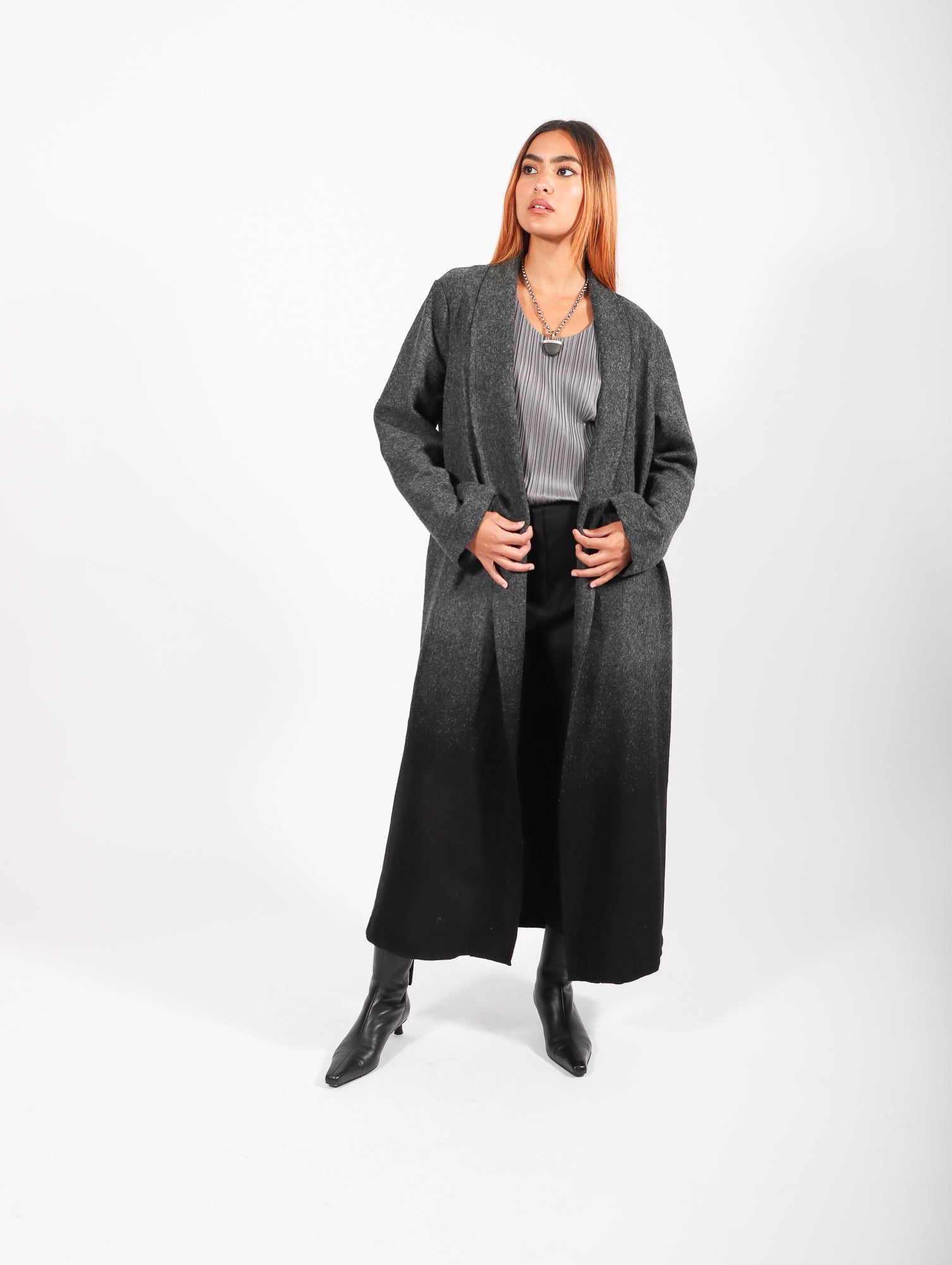 Sanctamuerte Over Coat - Gray | Garmentory