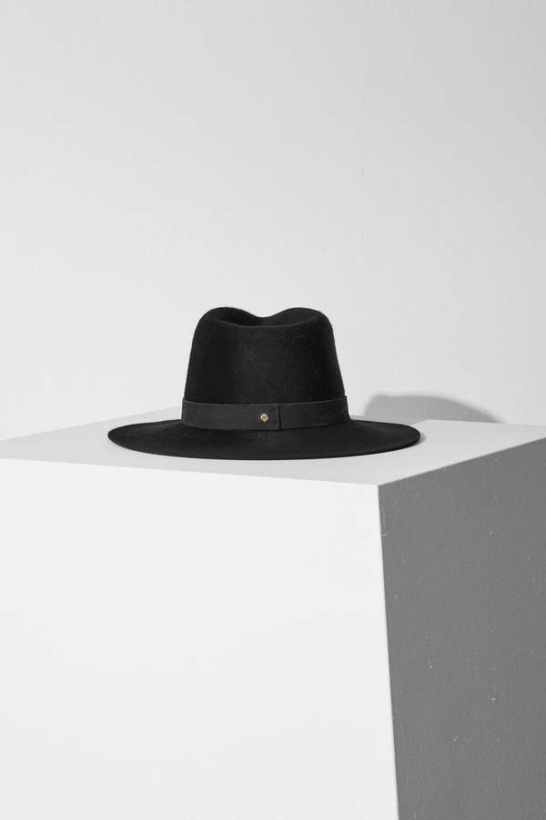 Janessa Leone Luca Packable Hat - Black | Garmentory display picture 2
