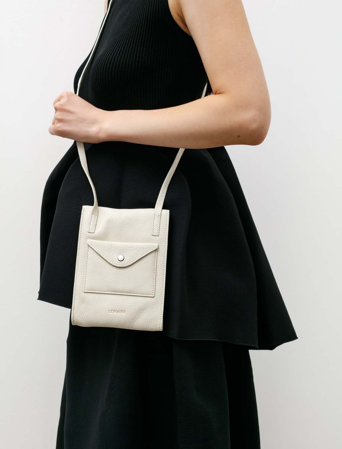 Lemaire Envelope with Strap - Light Cream | Garmentory