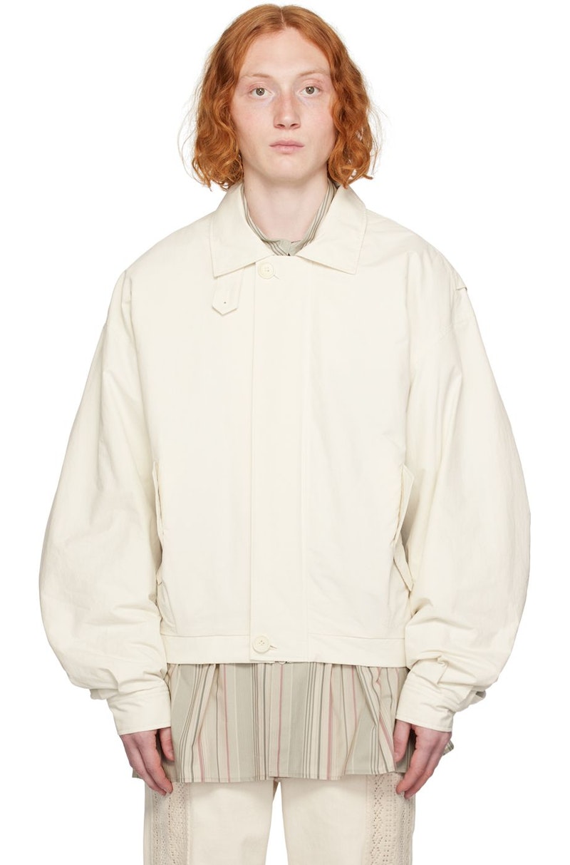 AMOMENTO Off-White Padded Jacket | Garmentory