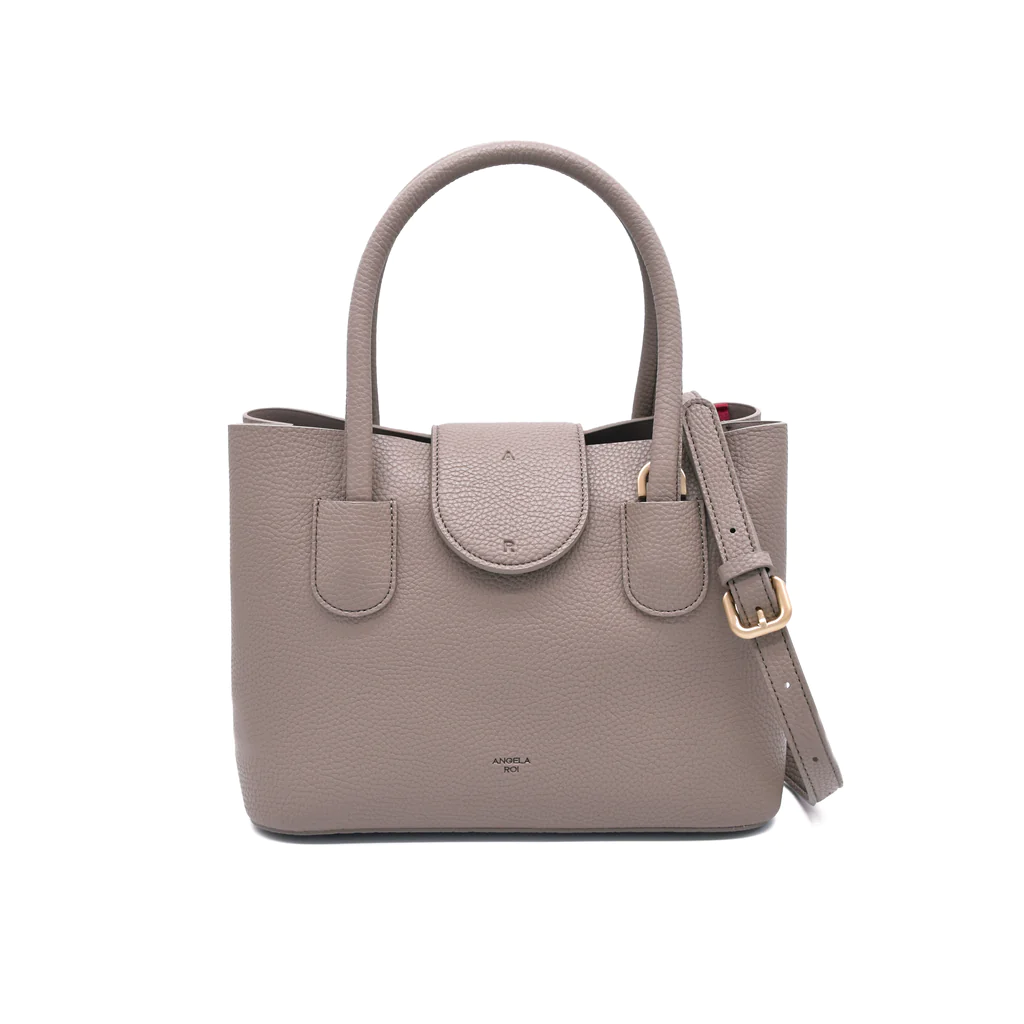 Angela Roi Cher Mini Light Gray Angela Roi Cher Mini Vegan Bag