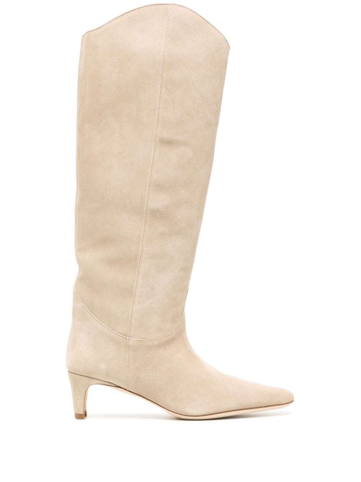 Staud Western Wally Boot Mink Suede Garmentory