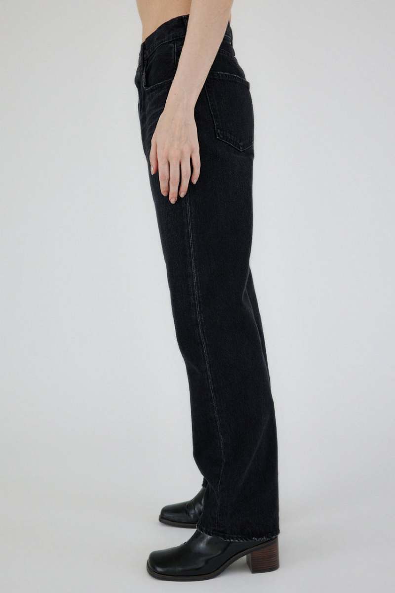 Moussy Murrieta Wide Straight Jean - Black Moussy Murrieta Wide Straight Jean - Black