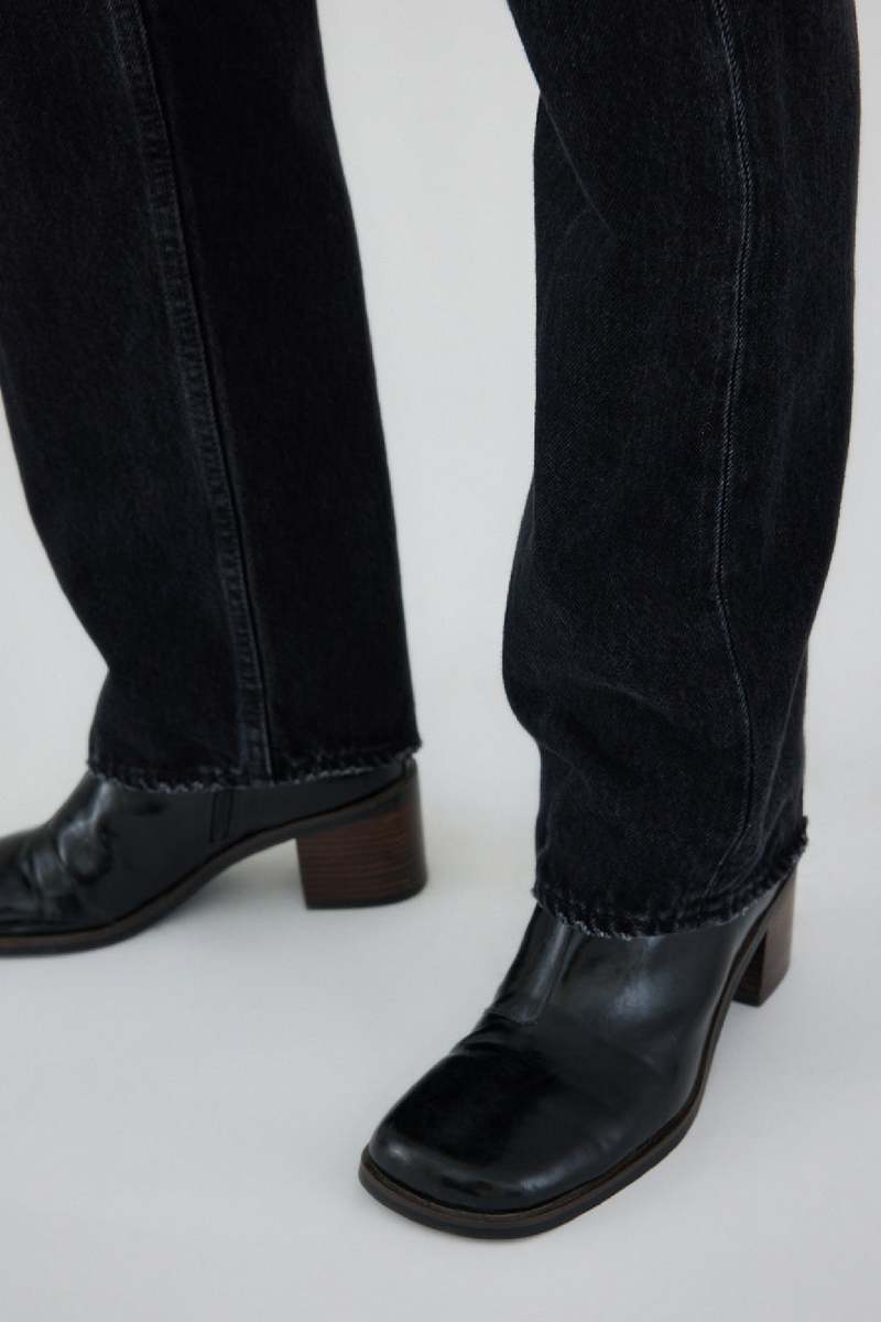 Moussy Murrieta Wide Straight Jean - Black Moussy Murrieta Wide Straight Jean - Black