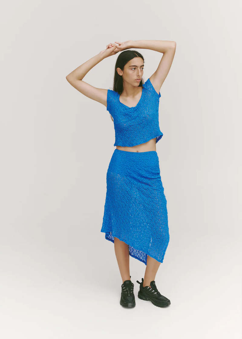 Permanent Vacation Lace Skirt - Blue Permanent Vacation Lace Skirt - Blue
