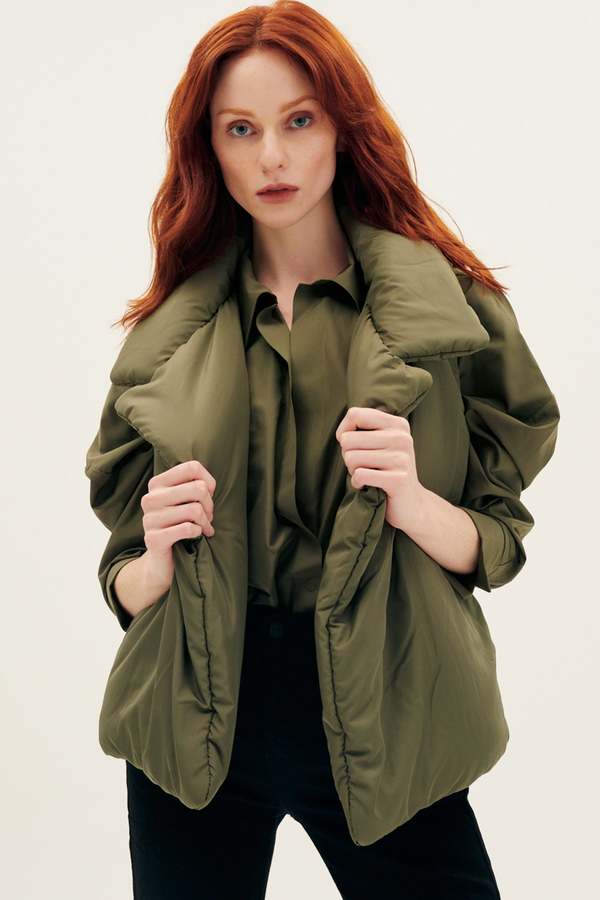 Norma Kamali Sleeveless Sleeping Bag Vest Military Garmentory