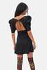 For Love & Lemons Danielle Mini Dress - Black - Thumbnail 2
