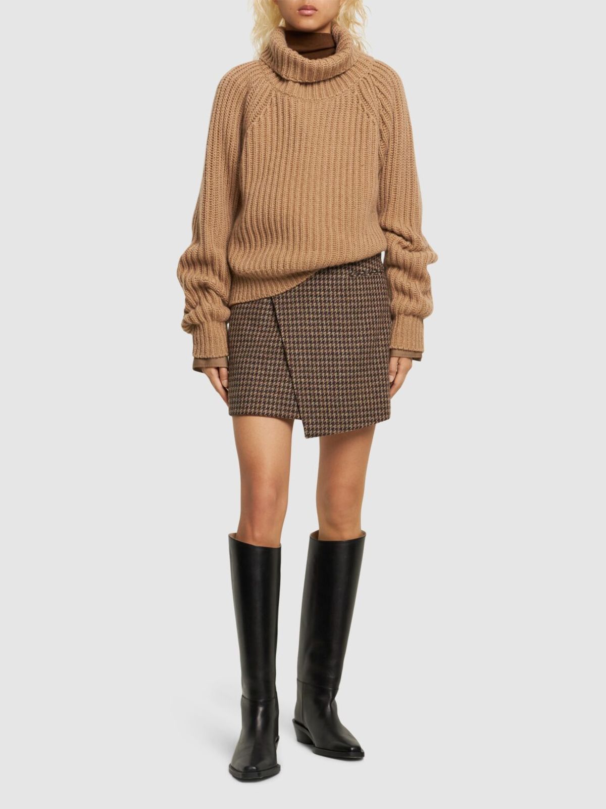 スカート AURALEE BRITISH WOOL TWEED MINI SKIRT 1 AURALEE BRITISH WOOL TWEED MINI SKIRT 1