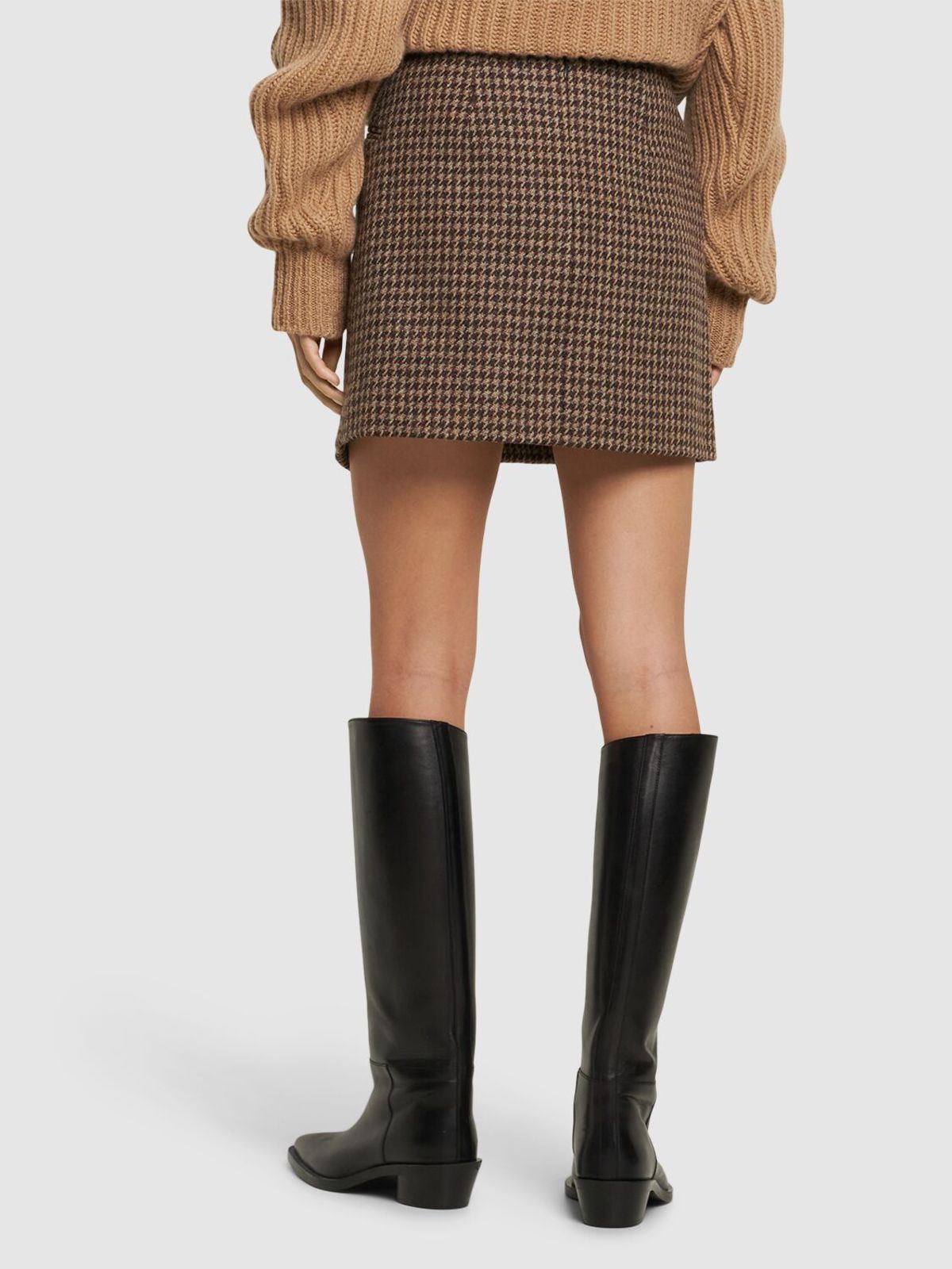 British Wool Tweed Mini Skirt | Garmentory
