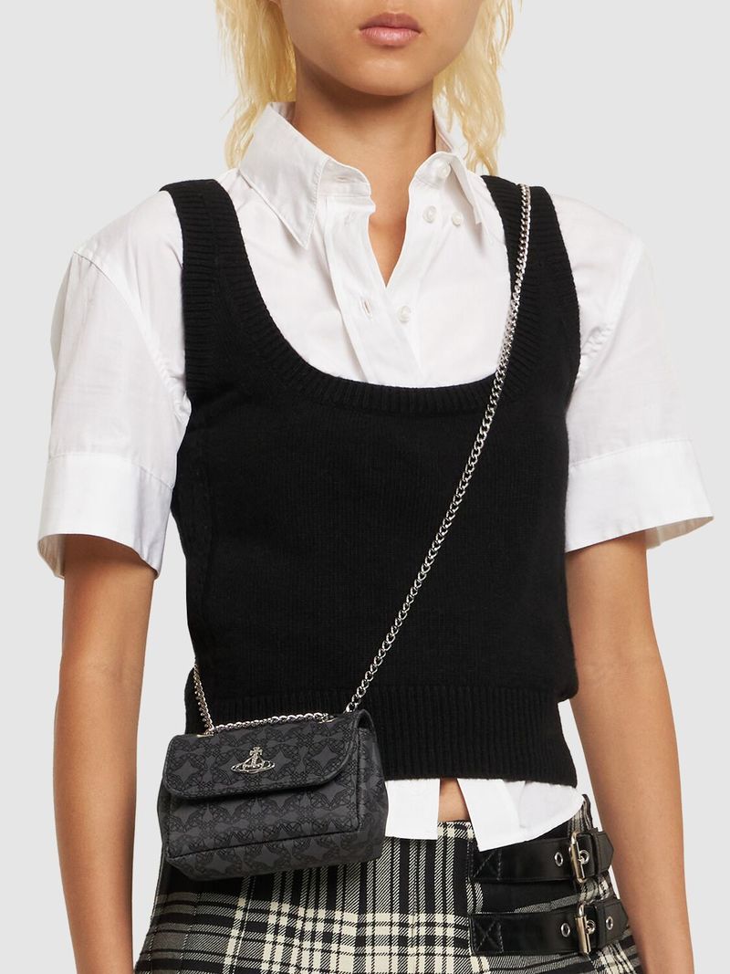 Vivienne Westwood正規品/送料関税込み Small shoulder bag Black Shoulder bag with logo Vivienne Westwood - Borsa Mano