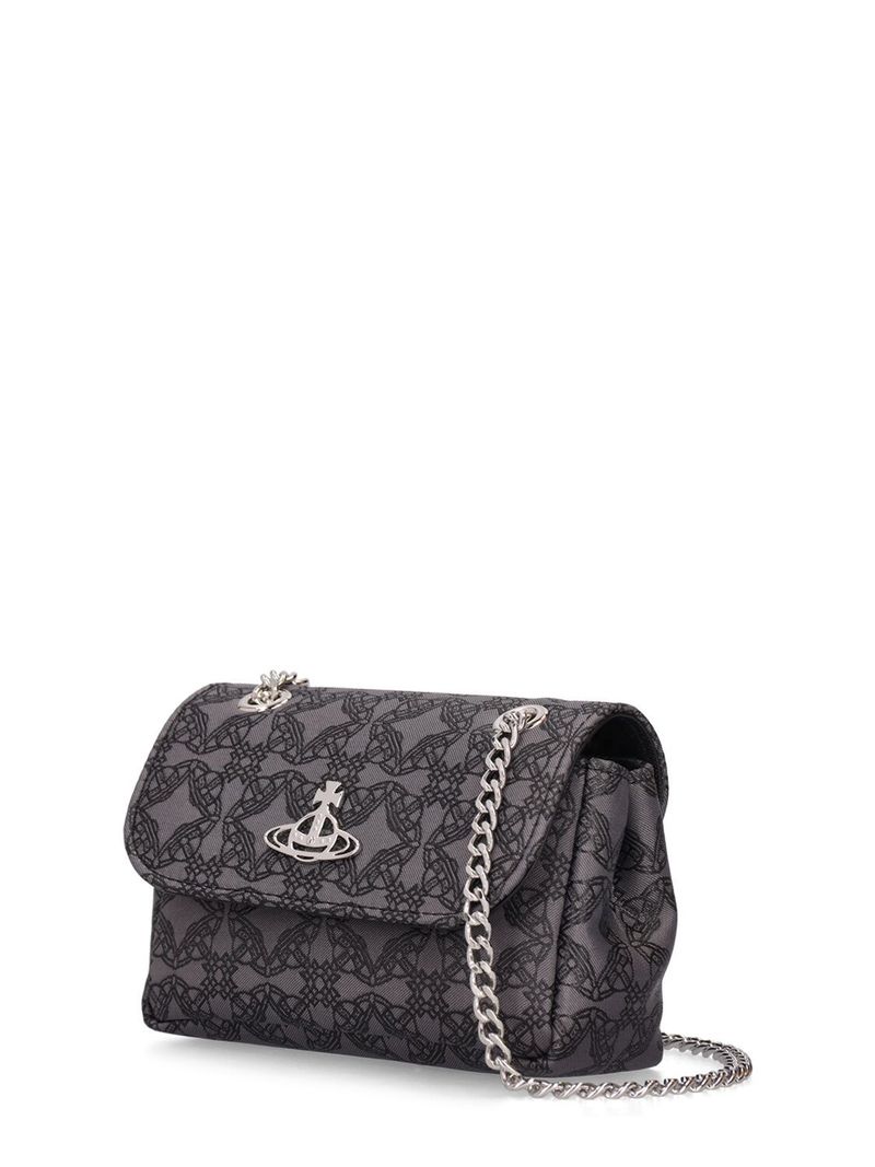 Vivienne Westwood Small Re-jacquard Shoulder Bag - Black