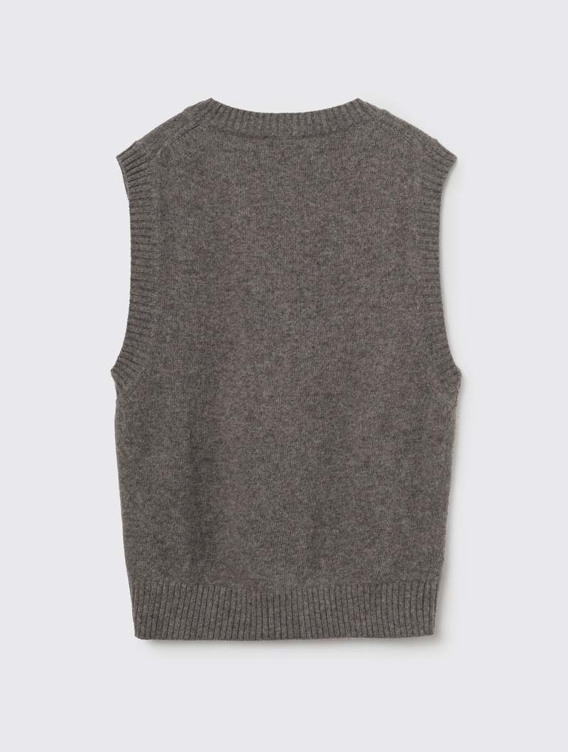 Ganni Graphic Vest - Frost Gray | Garmentory
