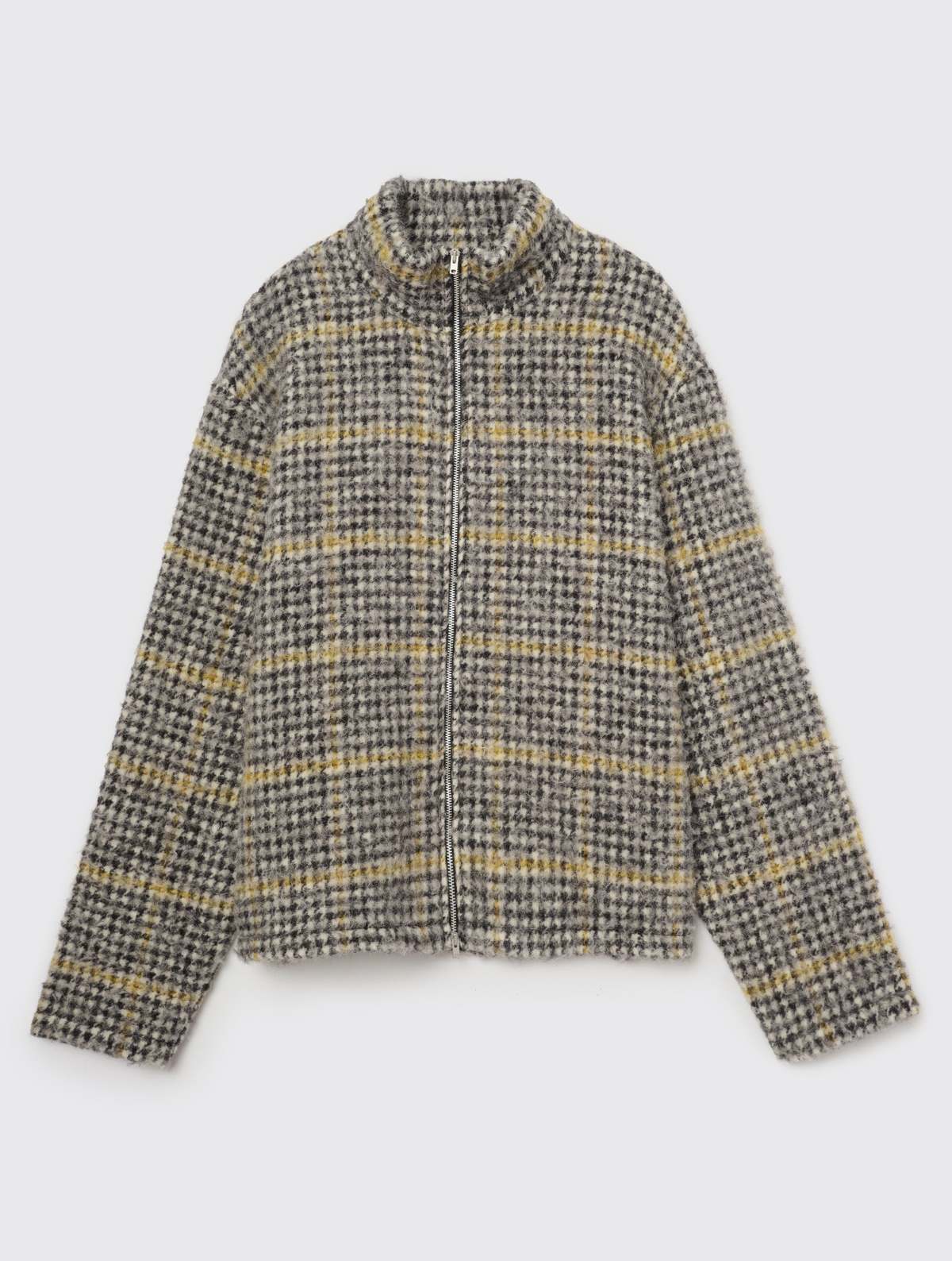 Our Legacy Shrunken Full Zip Polo - Prenzlauer Houndstooth
