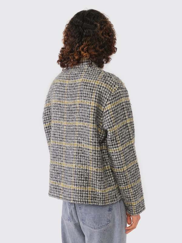 Our Legacy Shrunken Full Zip Polo - Prenzlauer Houndstooth