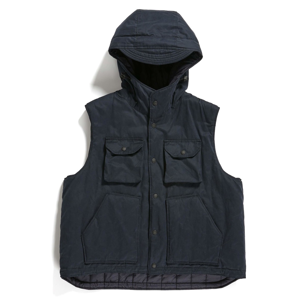 Engineered Garments Field Vest - Dark Navy PC Coated Cloth