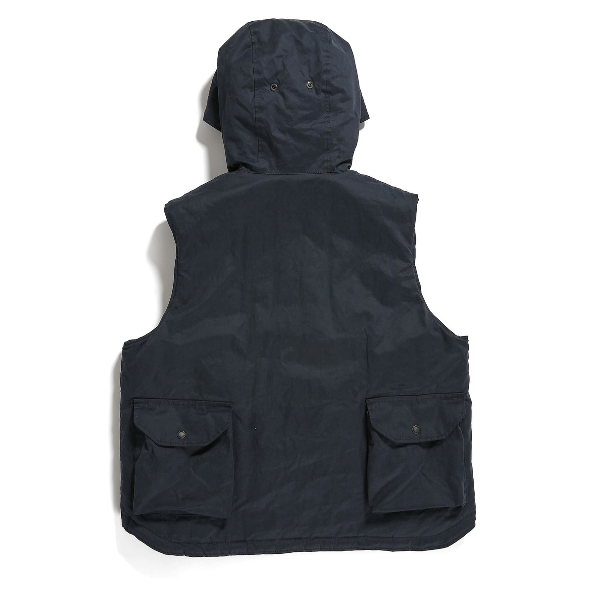 Engineered Garments Field Vest - Dark Navy PC Coated Cloth