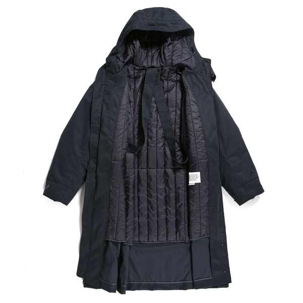 Engineered Garments Storm Coat - Dark Navy PC Coated Cloth