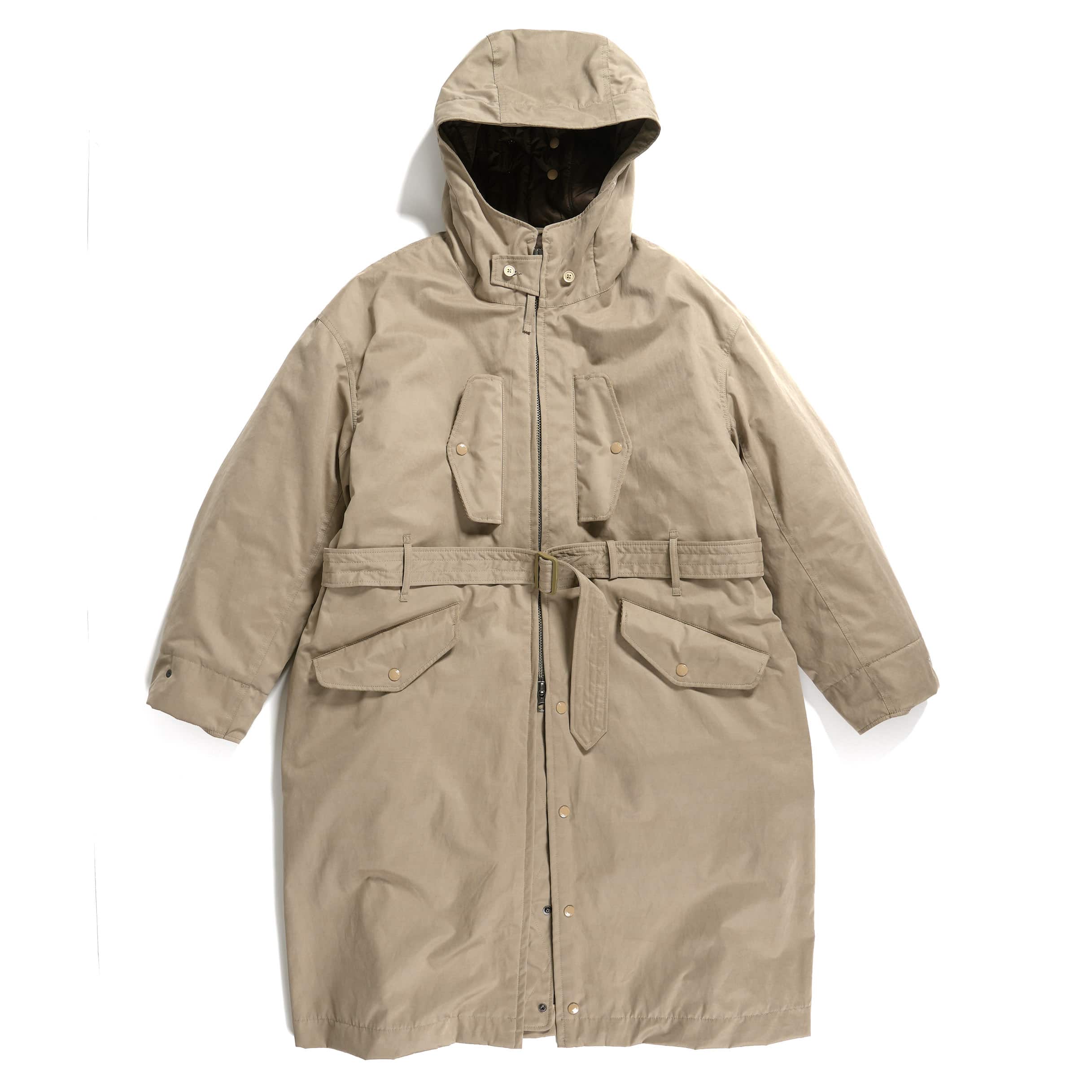 Engineered Garments Storm Coat - Khaki PC Coated Cloth | Garmentory