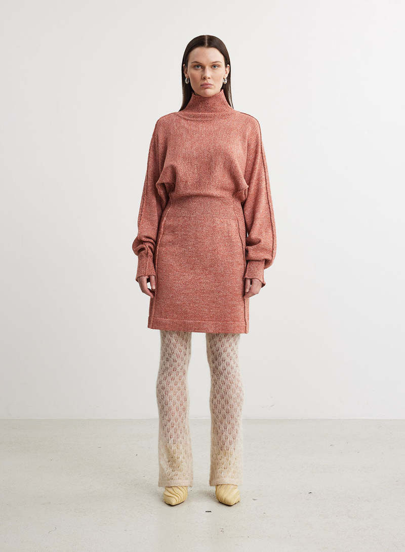 holzweiler knit dress Nim dress is a soft cotton, loose-fit crochet knitted dress from #holzweiler Spring/Summer 2020 collection. https://www.holzweiler.no/products/nim- dress-sand?search