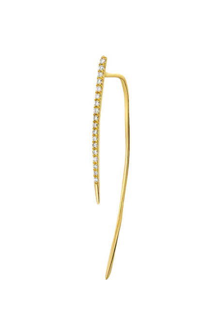Gabriela Artigas 14K Gold Mini Rising Tusk Pair Earrings | Garmentory