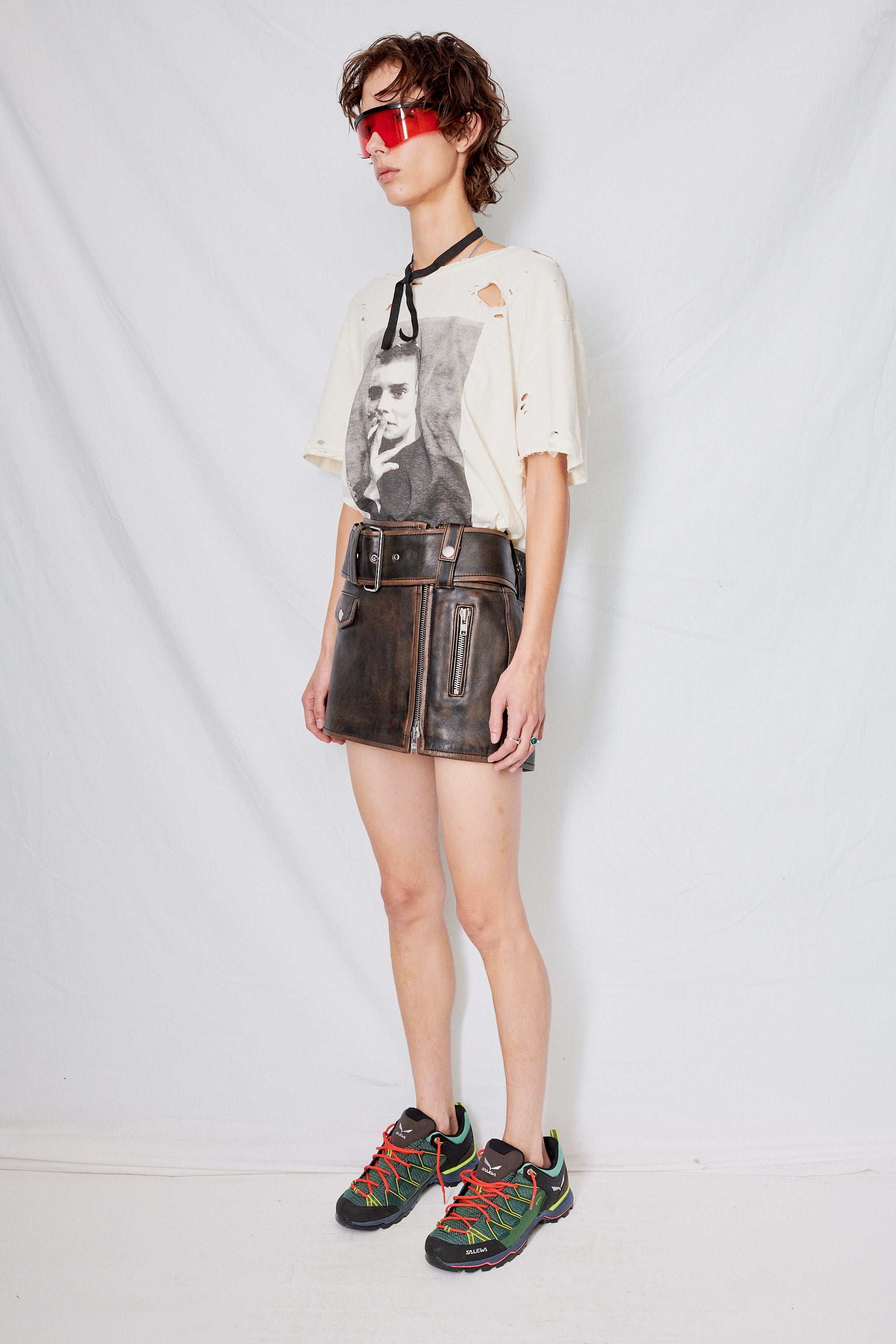 BIKER MINI SKIRT main image 1