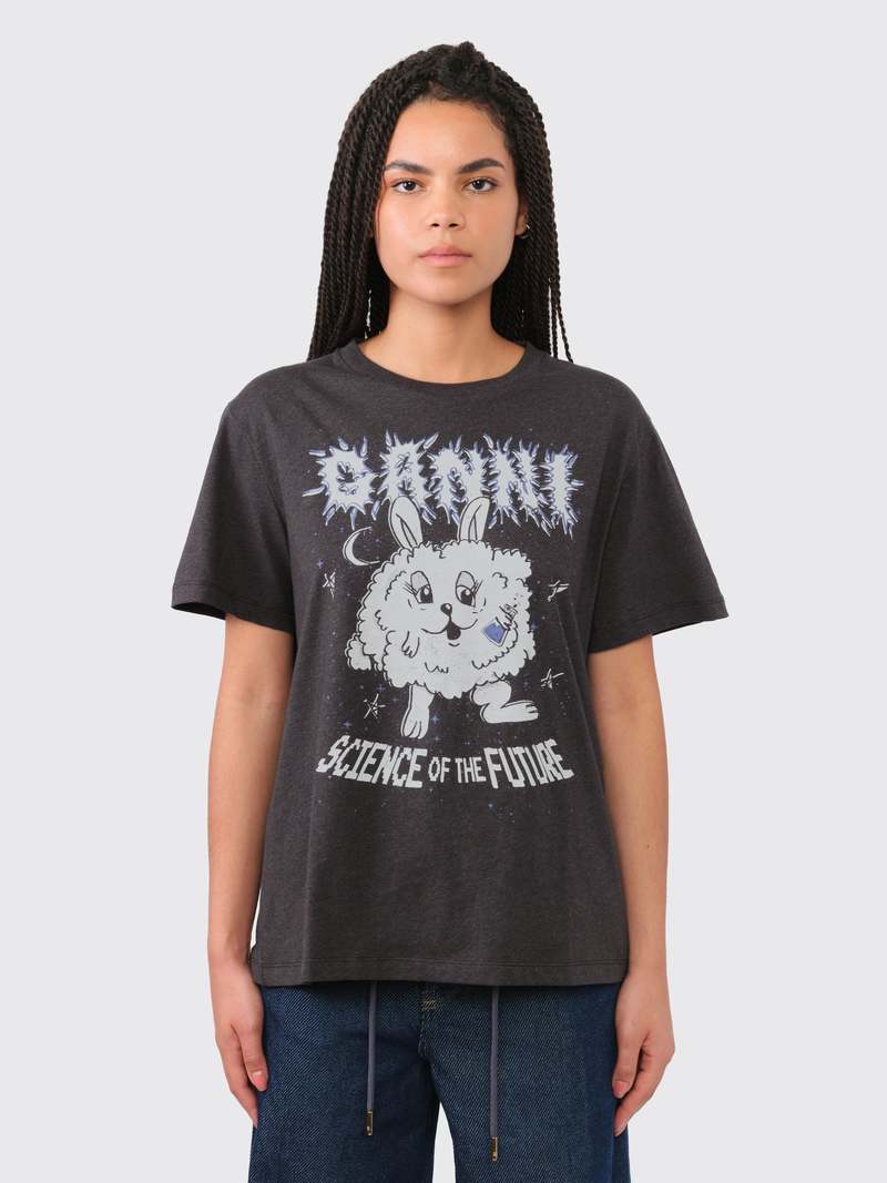 Ganni Bunny T-Shirt - Phantom | Garmentory