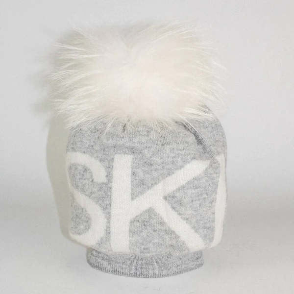 Linda Richards Ski Angora/Wool Blend Beanie - Grey | Garmentory display picture 1