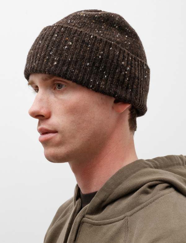 Margaret Howell Soft Donegal Chunky Beanie - Earth | Garmentory