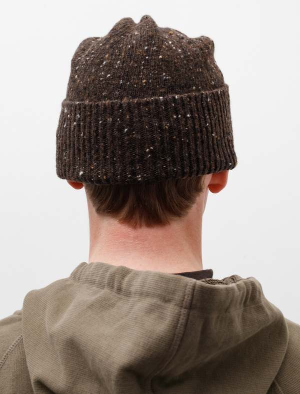 Margaret Howell Soft Donegal Chunky Beanie - Earth | Garmentory