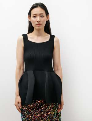 CFCL Pottery Cupro Sleeveless Top - Black | Garmentory