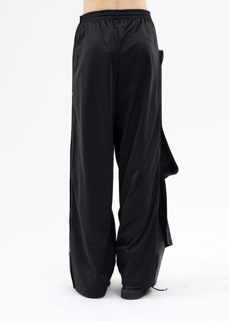Y/project SNAP OFF DENIM TRACK PANTS - BLACK | Garmentory