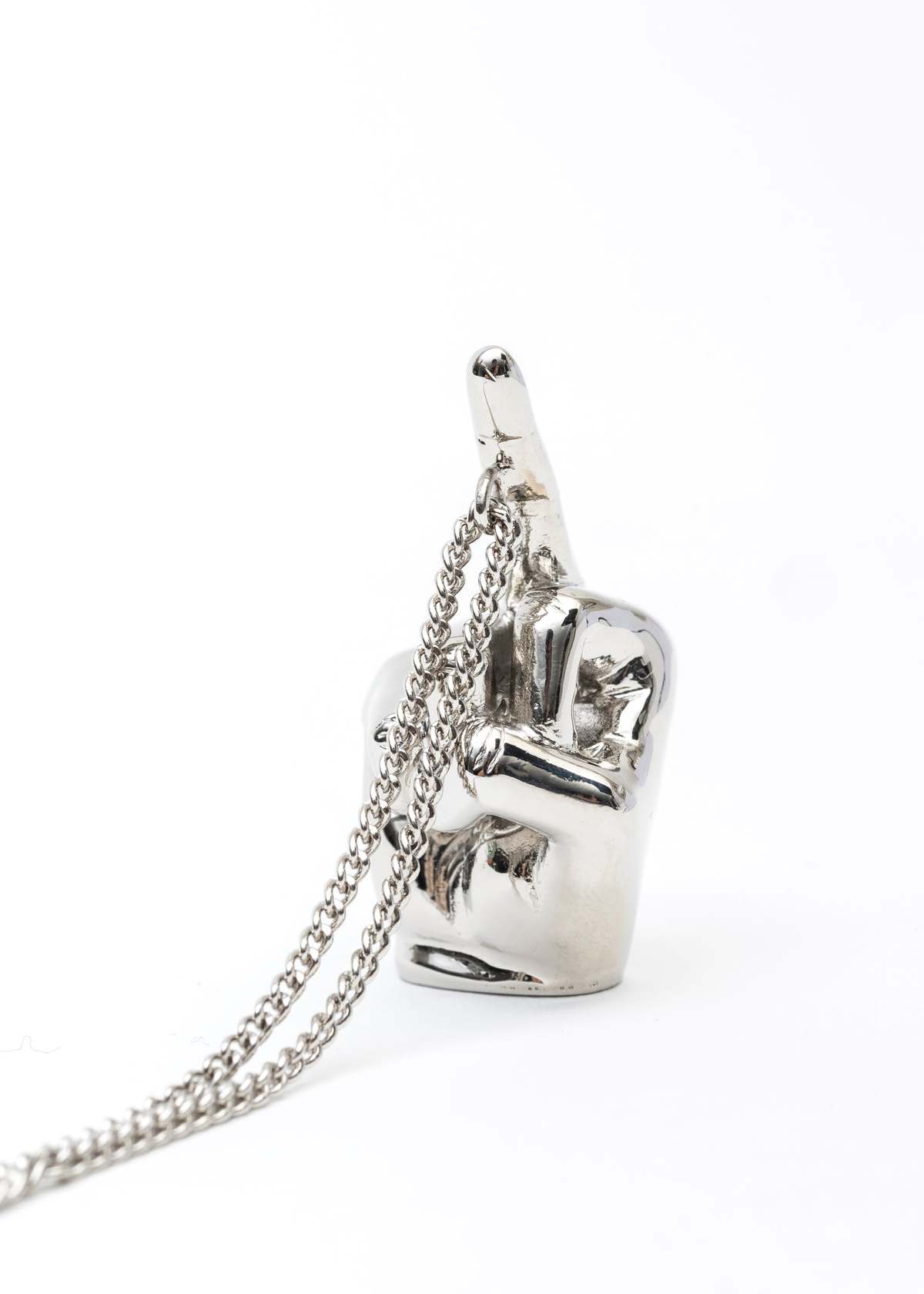 Y/project Fuck U Pendant Necklace - Silver | Garmentory