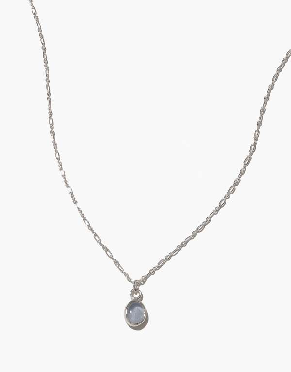 Cled Oval Charm Necklace - Gold/Silver