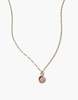 Cled Oval Charm Necklace - Gold/Silver - Thumbnail 4