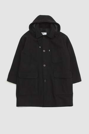 Margaret Howell Hooded Coat - Black | Garmentory